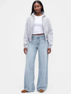 Curvy Mid Rise UltraSoft Baggy Jeans