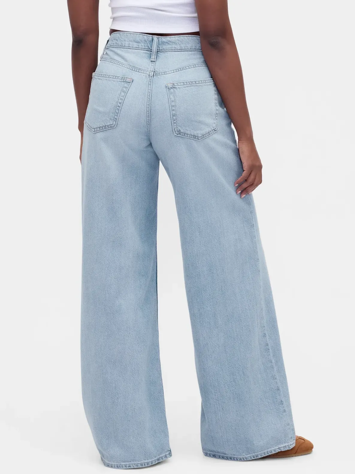 Curvy Mid Rise UltraSoft Baggy Jeans