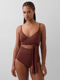 Cutout Wrap One-Piece Swimsuit