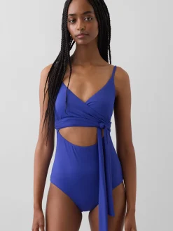 Cutout Wrap One-Piece Swimsuit