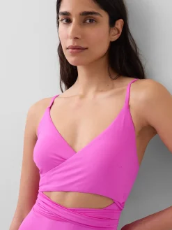 Cutout Wrap One-Piece Swimsuit
