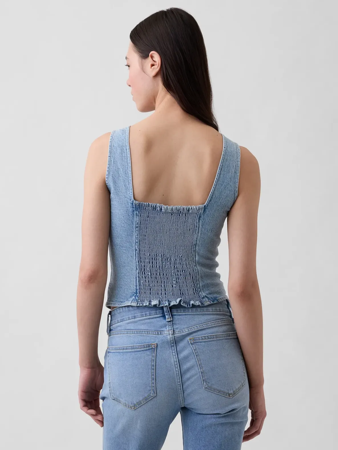 Denim Corset Top