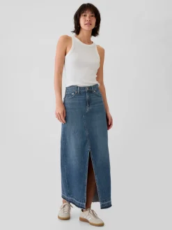 Denim Maxi Skirt