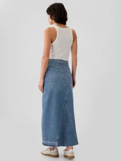 Denim Maxi Skirt