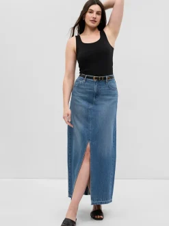 Denim Maxi Skirt