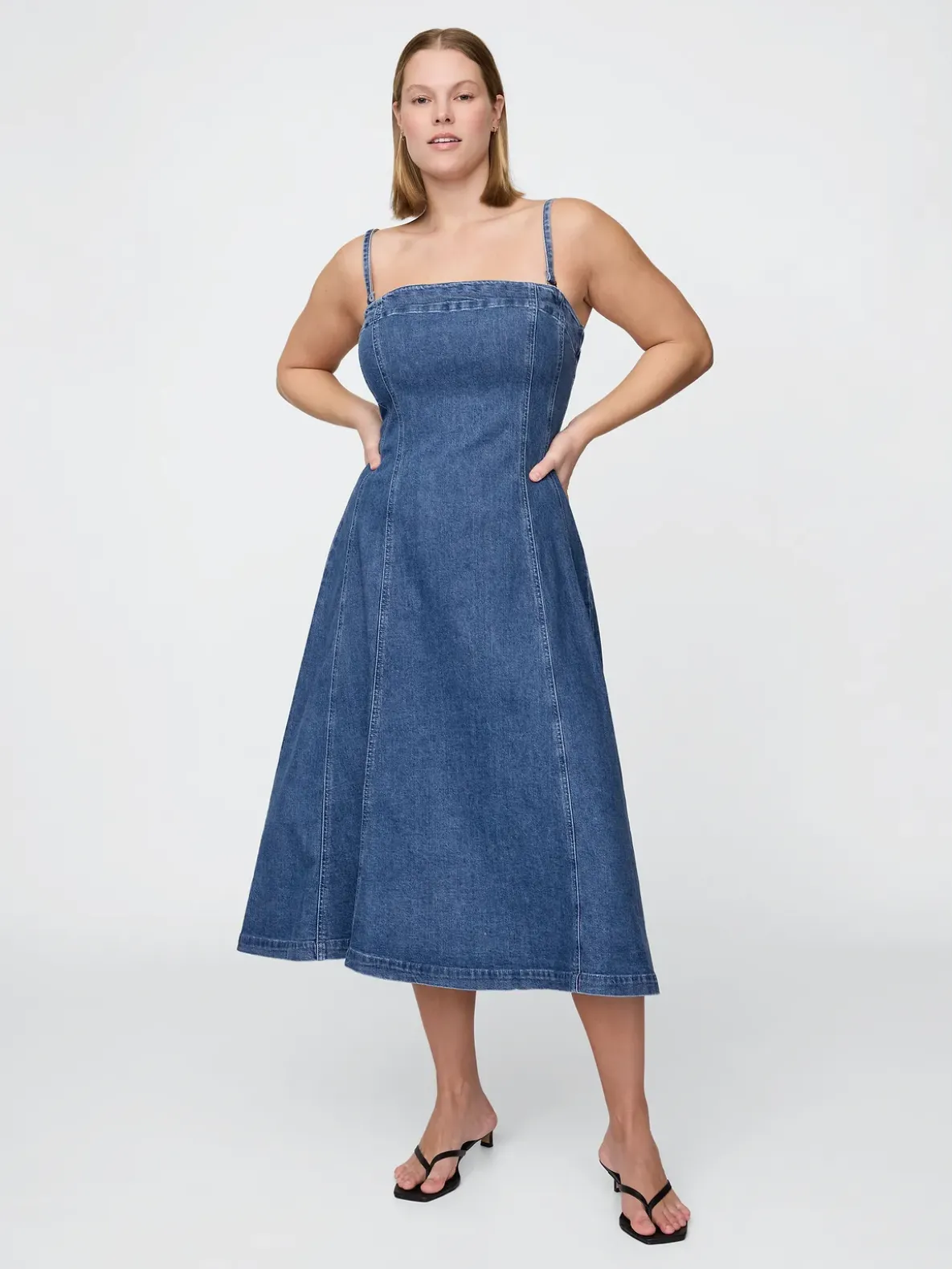 Denim Midi Dress