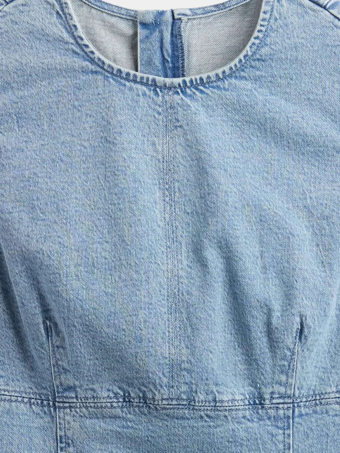 Denim Mini Shift Dress