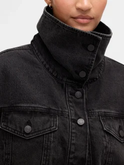 Denim Oversized Cocoon Jacket