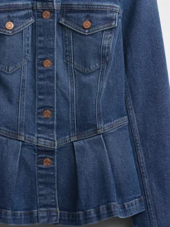 Denim Peplum Jacket