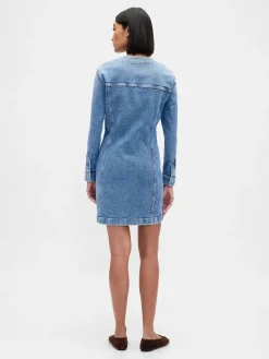 Denim Pocket Mini Dress
