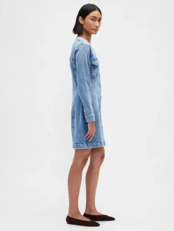 Denim Pocket Mini Dress