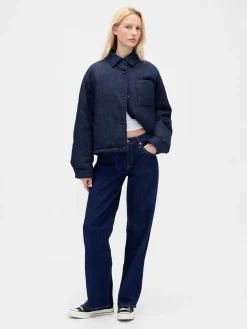 Denim Puffer Jacket