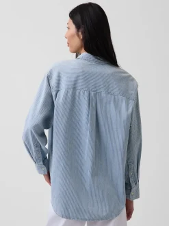 Denim Stripe Big Shirt