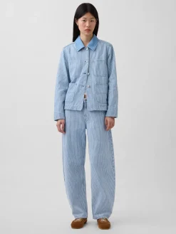 Denim Stripe Chore Jacket