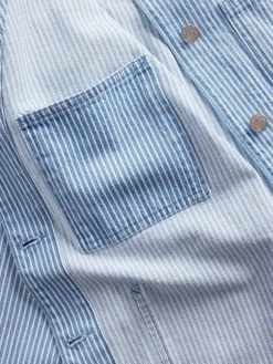 Denim Stripe Chore Jacket