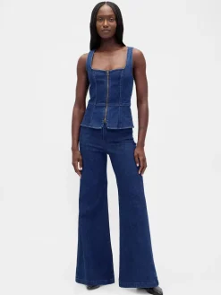 Denim Zip Vest