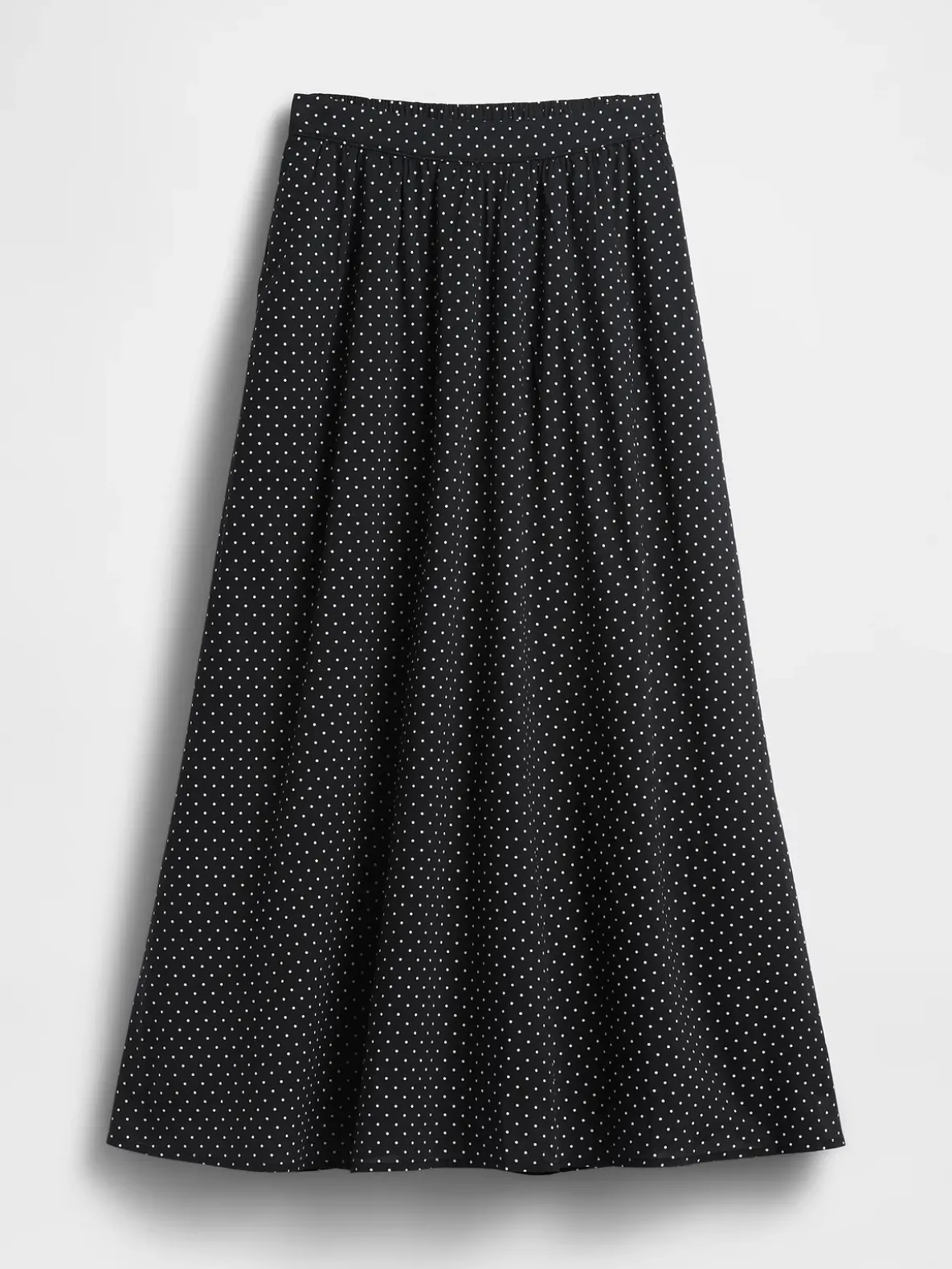 Dotted Voile Maxi Skirt
