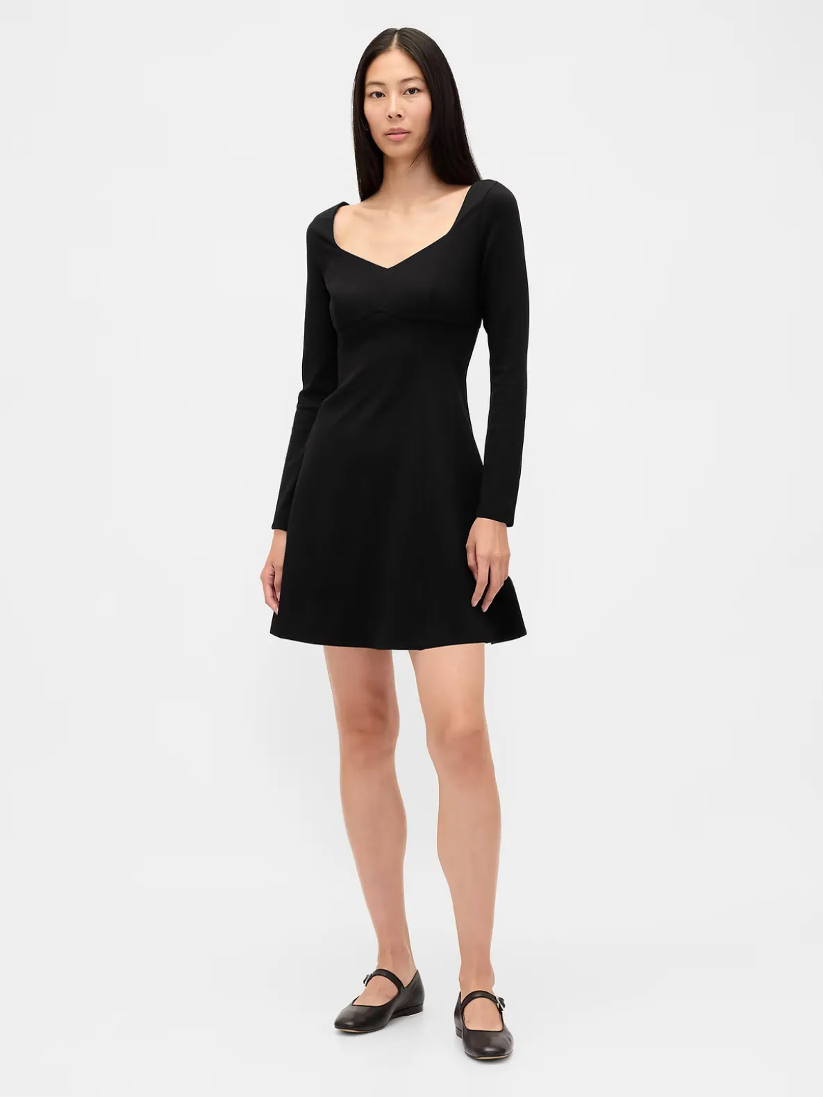 Double Knit Sweetheart Corset Mini Dress