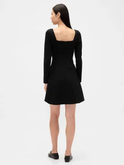 Double Knit Sweetheart Corset Mini Dress