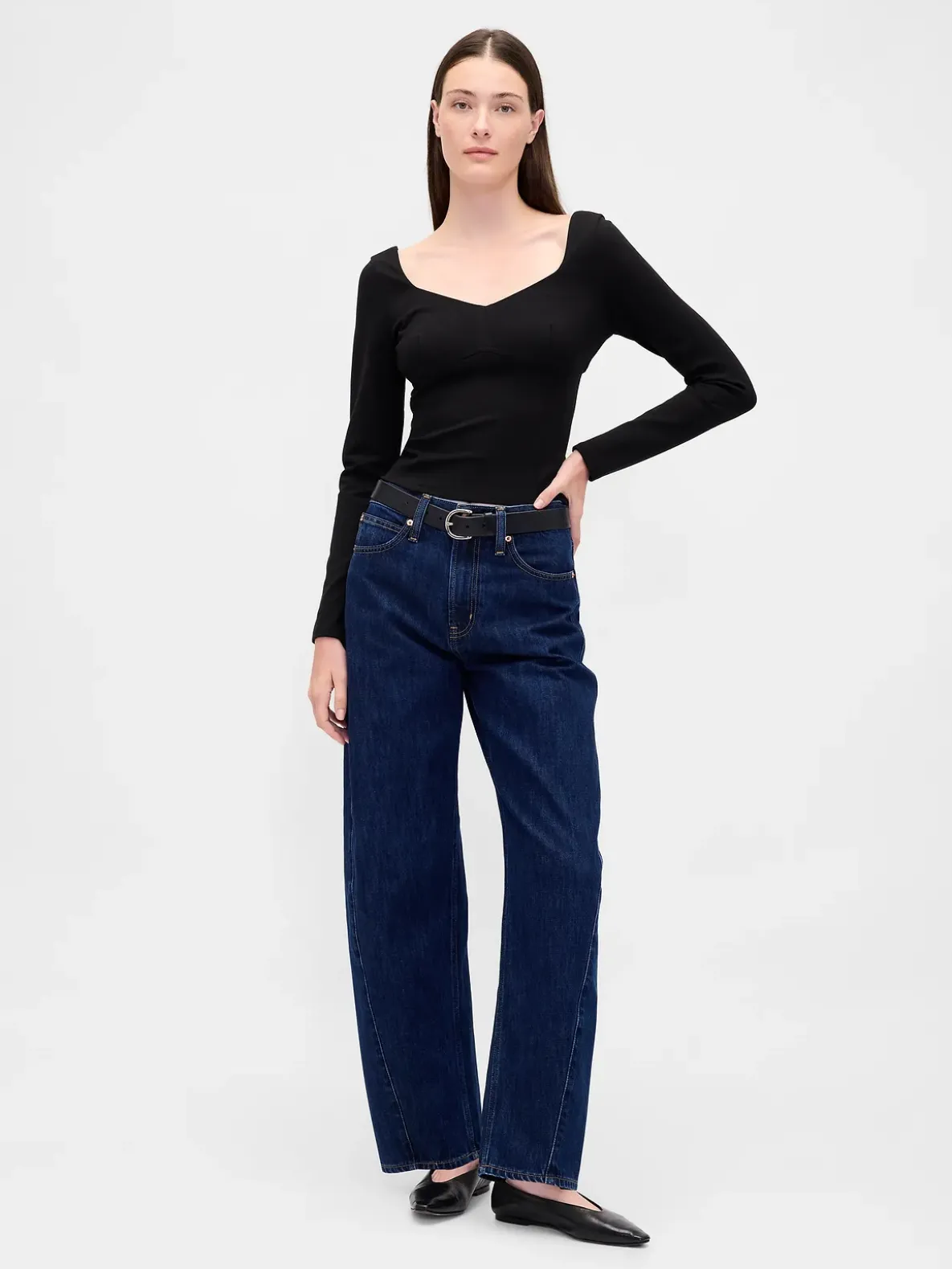 Double Knit Sweetheart Top