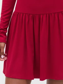 Drop-Waist Mini Dress
