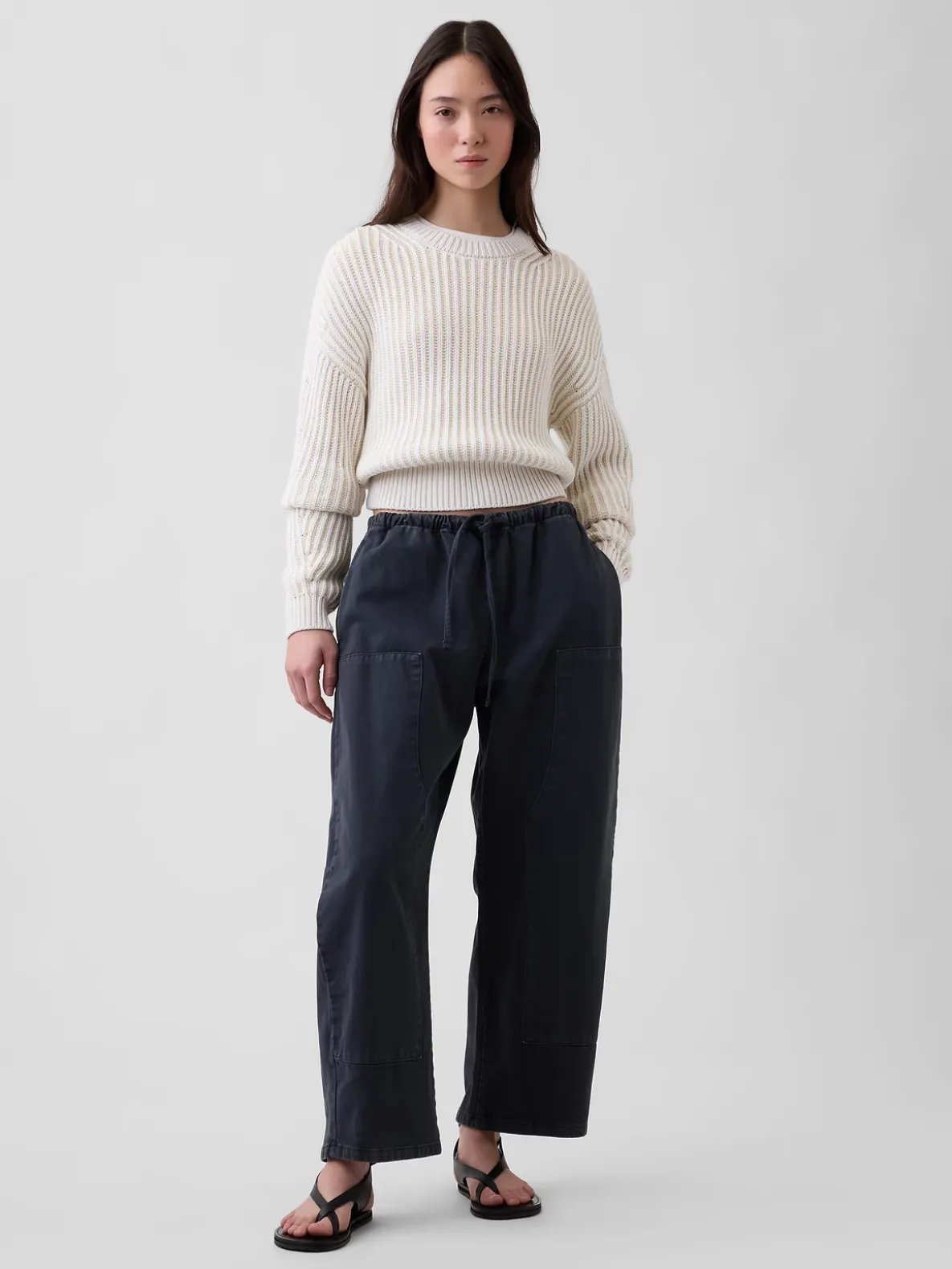 Easy Double-Knee Barrel Pants