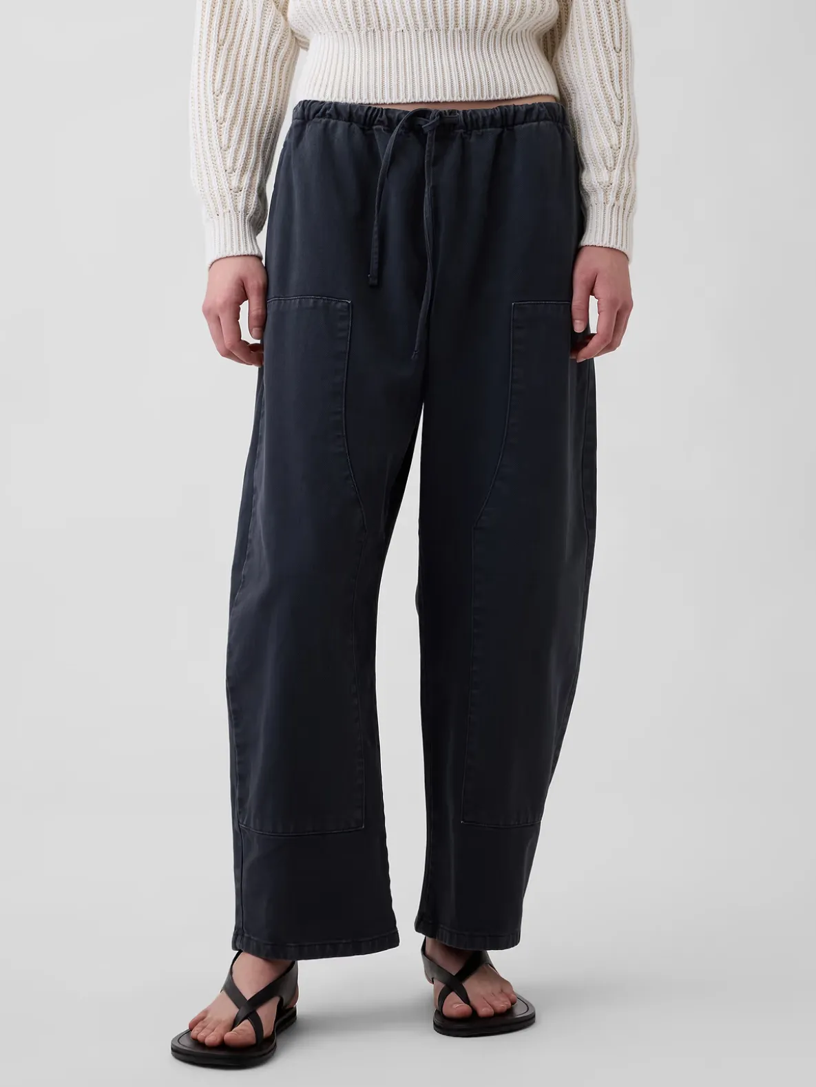 Easy Double-Knee Barrel Pants