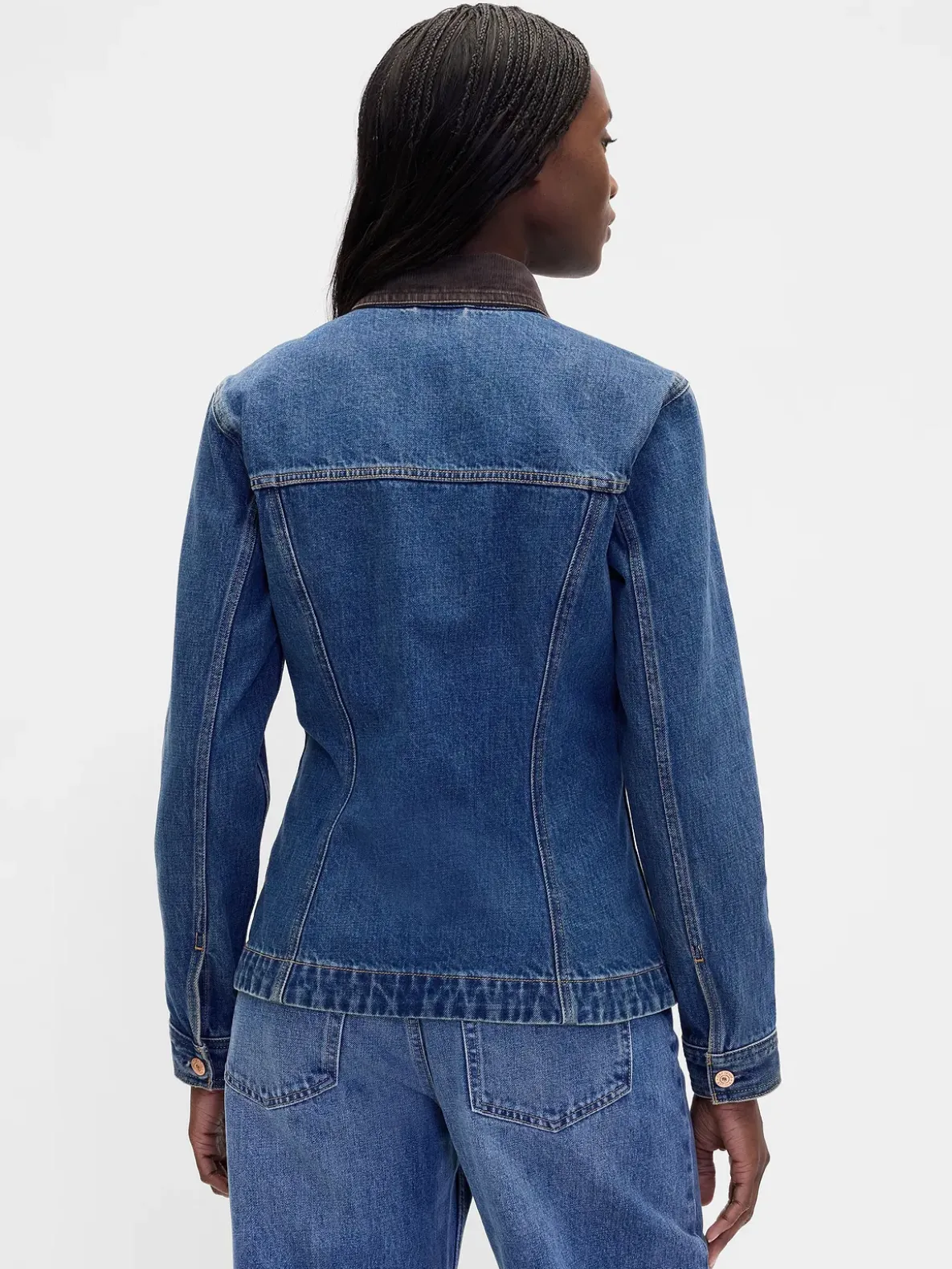Fitted Longline Denim Jacket