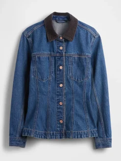 Fitted Longline Denim Jacket