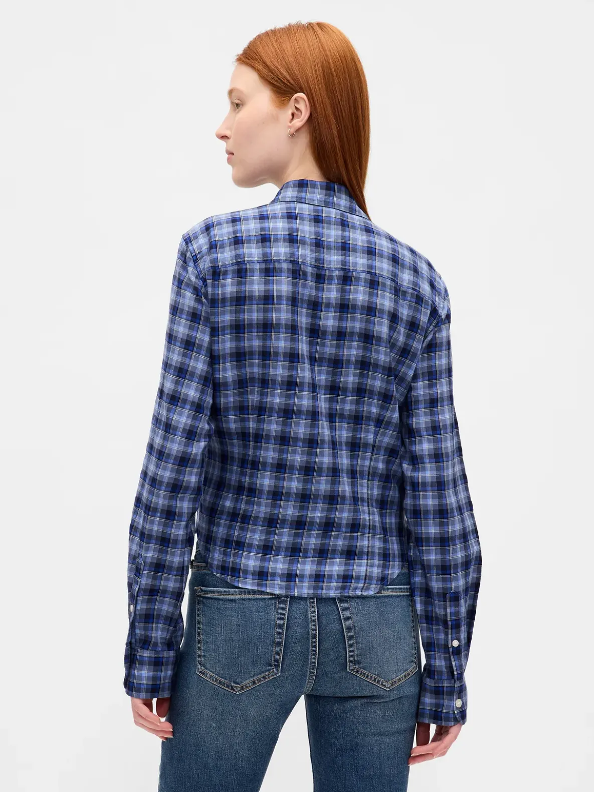 Flannel Fitted Plaid Shirt