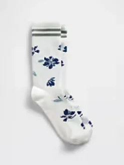 Floral Crew Socks
