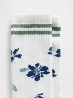 Floral Crew Socks