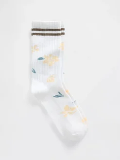 Floral Crew Socks
