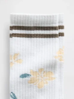 Floral Crew Socks
