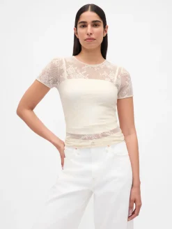 Floral Lace Mesh Top