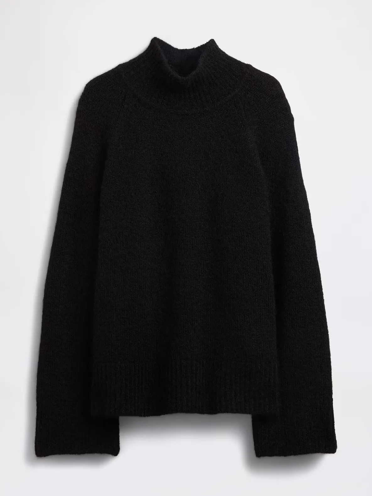 Fuzzy Oversized Turtleneck Sweater