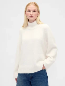 Fuzzy Oversized Turtleneck Sweater