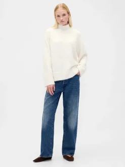 Fuzzy Oversized Turtleneck Sweater