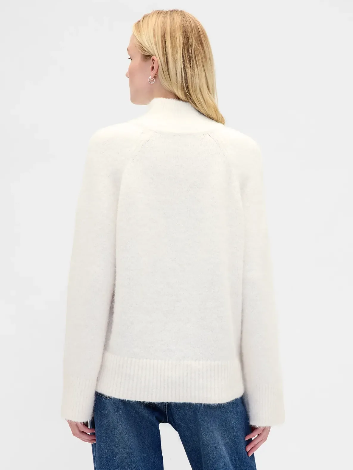 Fuzzy Oversized Turtleneck Sweater