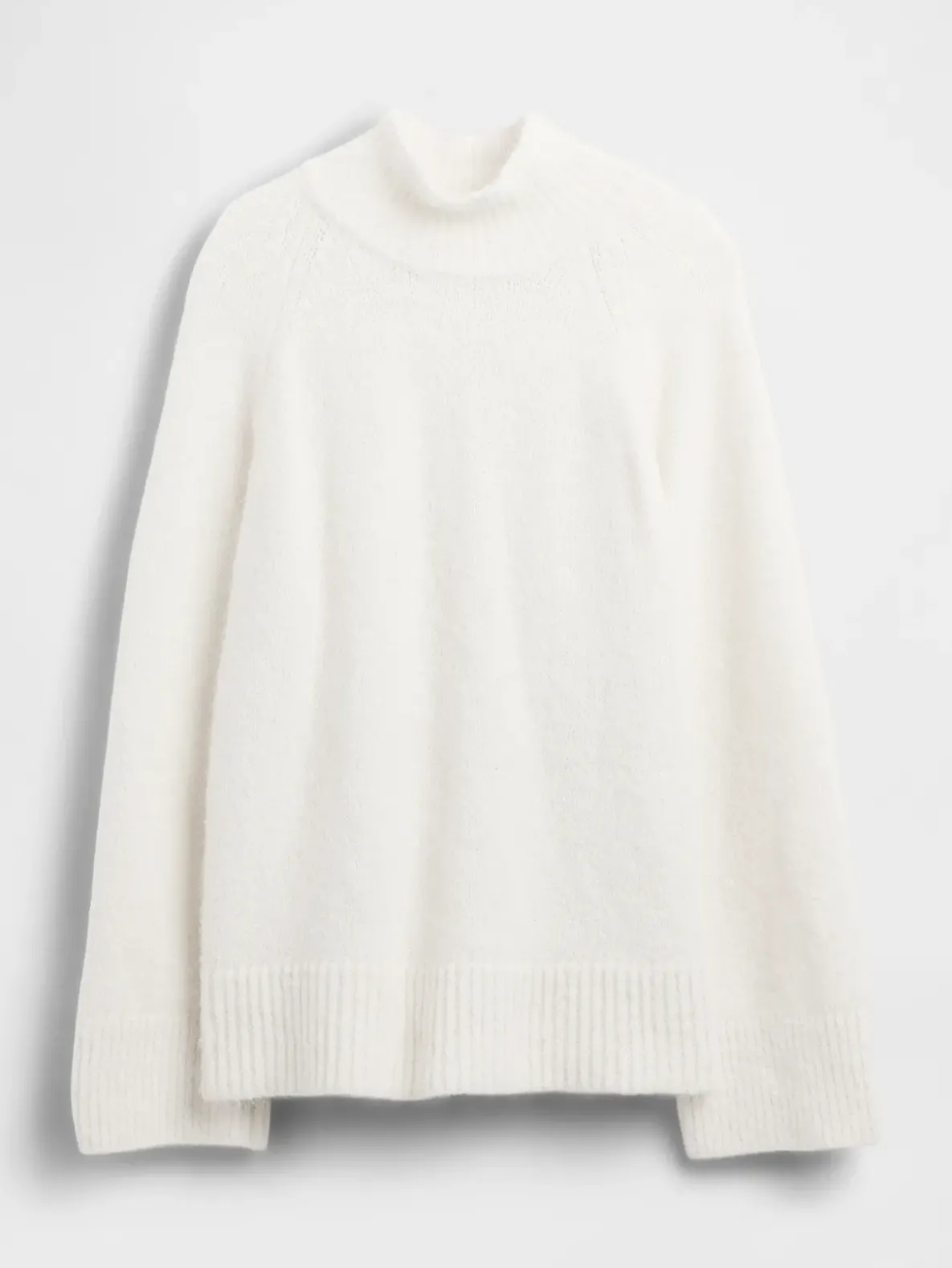 Fuzzy Oversized Turtleneck Sweater