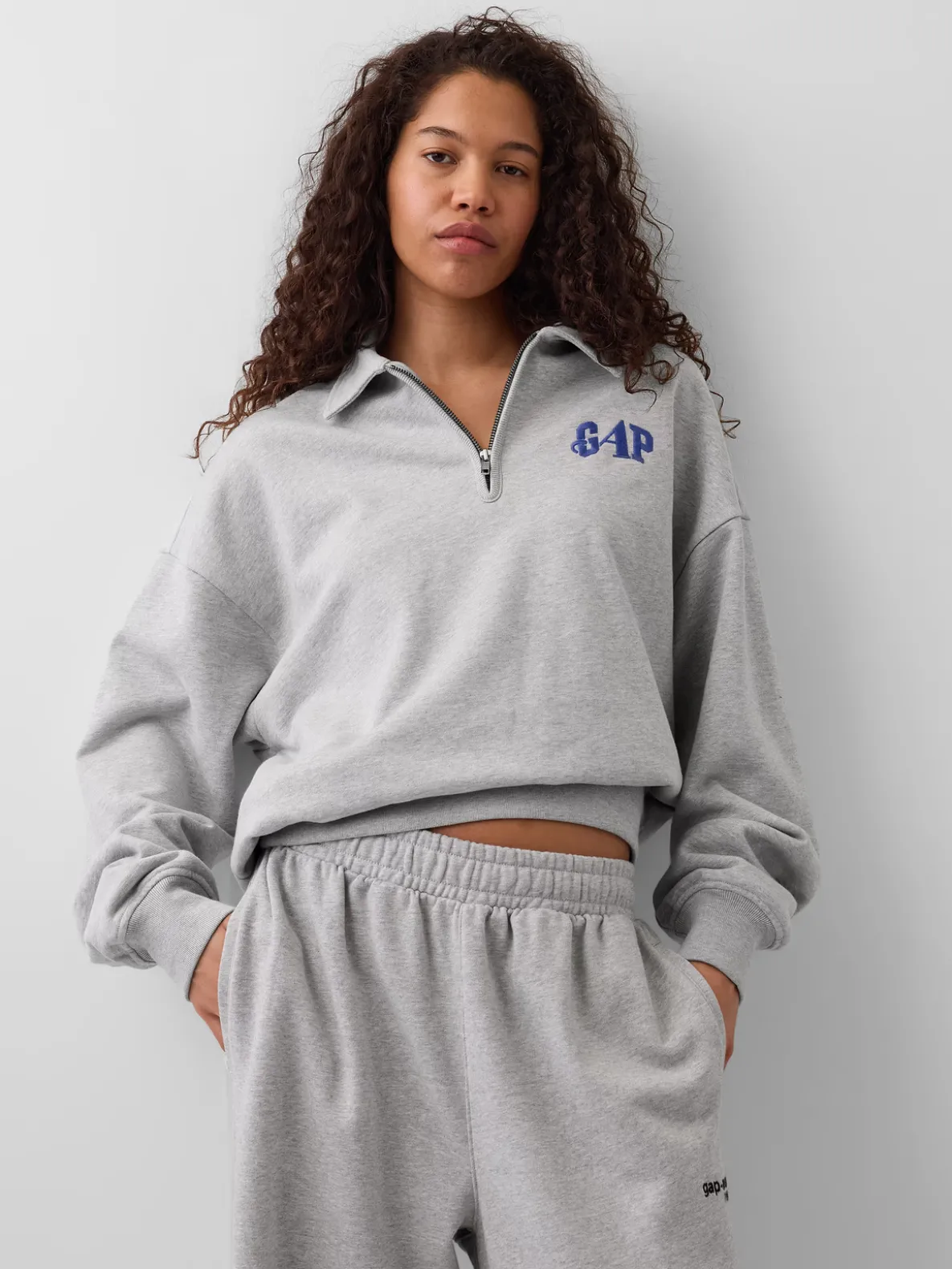 Gap × Awake NY Heavyweight Oversized Quarter-Zip Pullover
