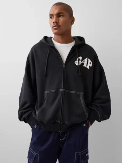 Gap × Awake NY Heavyweight Oversized Logo Zip Hoodie