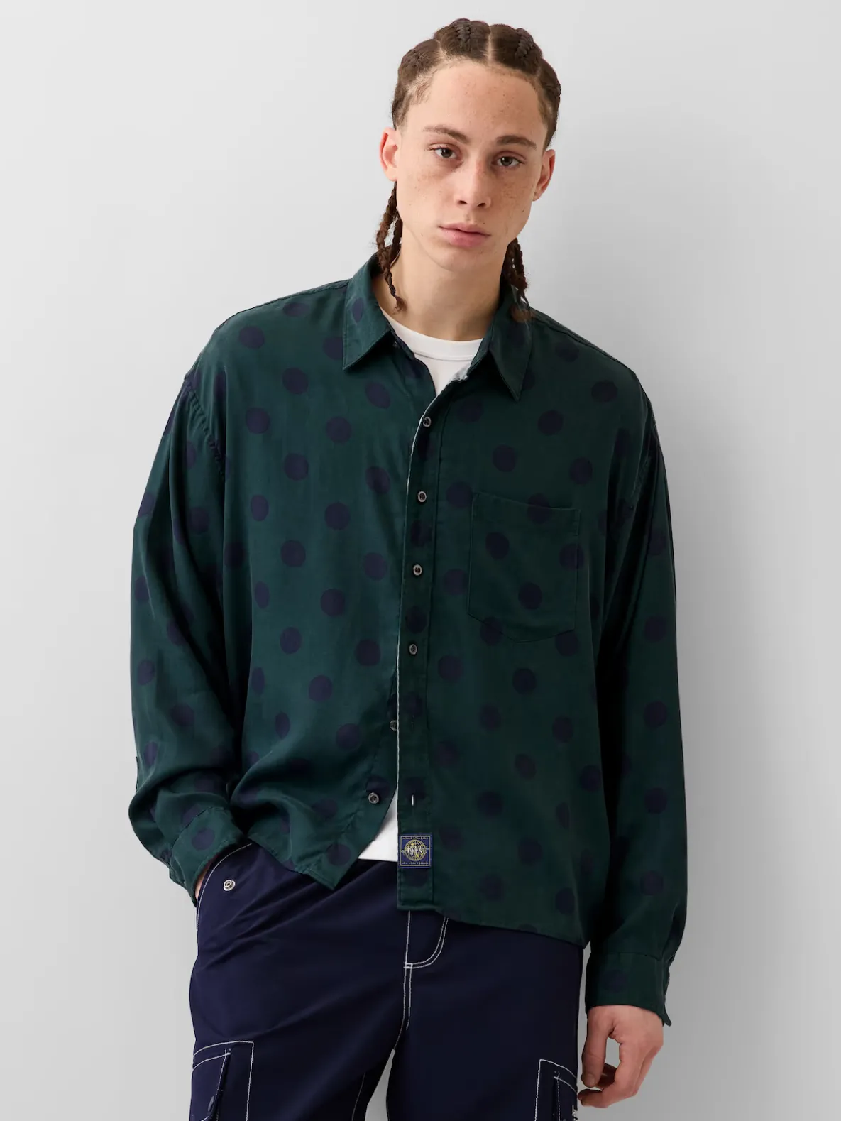 Gap × Awake NY Twill Dotted Big Shirt