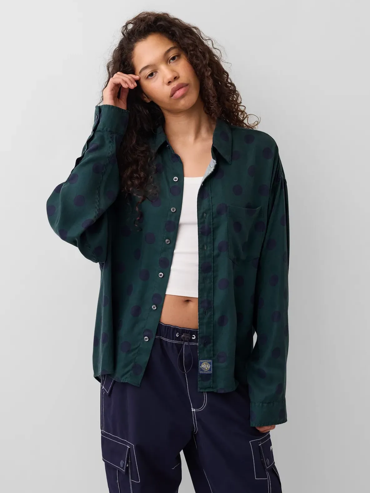 Gap × Awake NY Twill Dotted Big Shirt