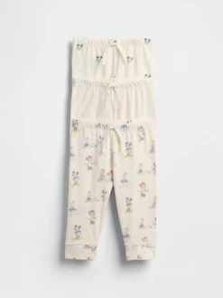Gap × Disney Baby Organic Cotton Pull-On Pants (3-Pack)