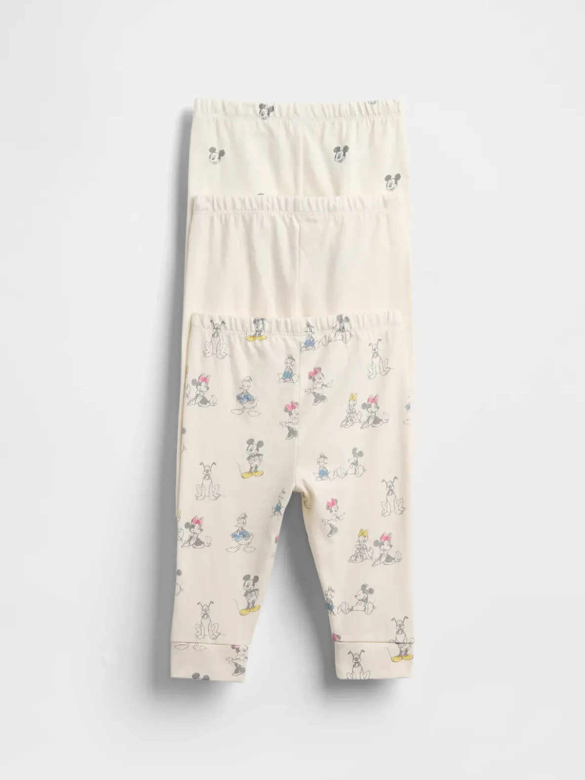 Gap × Disney Baby Organic Cotton Pull-On Pants (3-Pack)