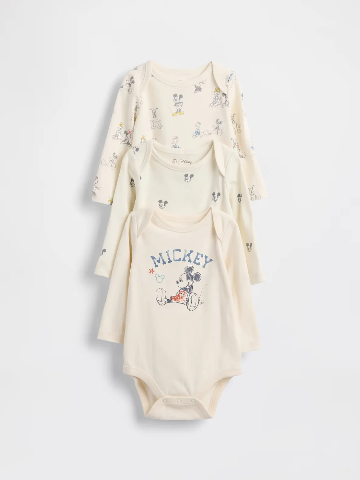 Gap × Disney Baby Organic Cotton Bodysuit (3-Pack)
