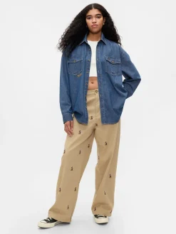 Gap × Disney Denim Western Shirt