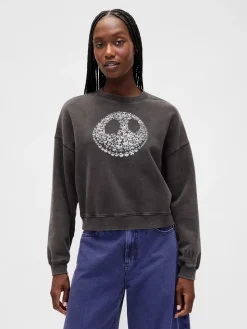 Gap × Disney Tim Burton’s The Nightmare Before Christmas Heavyweight Skull Sweatshirt
