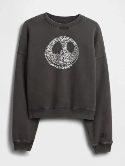 Gap × Disney Tim Burton’s The Nightmare Before Christmas Heavyweight Skull Sweatshirt